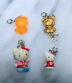 ハローキティ チャーム 4個セット
