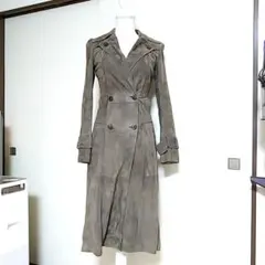 GIORGIOBRATO ジョルジオブラット ラムレザー スエード ロングコート