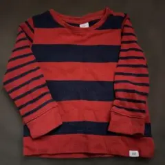 GAP 長袖カットソー 4歳用 赤紺ストライプ