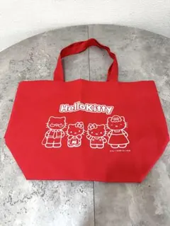 【新品未使用】ハローキティ トートバッグ レッド 当時物