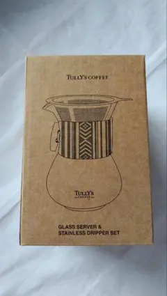 【未使用】タリーズコーヒー　耐熱ガラスサーバー&ステンレス製ドリッパーセット