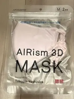 新品未開封】ユニクロ エアリズムマスク 3D ホワイトM 1袋2枚入AIRism