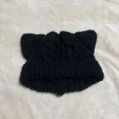 猫耳ニット帽　ビーニー