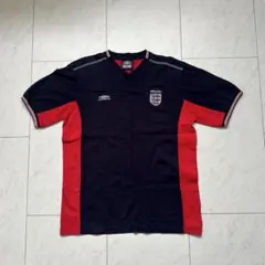 UMBRO アンブロ 90s イングランド代表 ゲームシャツ Tシャツ ブルー
