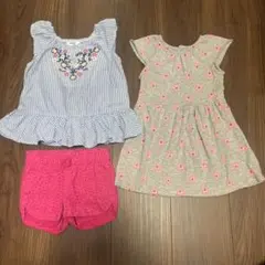 Carter's cat &jack bebe ワンピースなど3点セット　18mのサムネイル