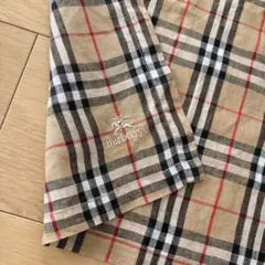 BURBERRY バーバリー チェック柄 ハンカチ ノバチェック 旧ロゴ