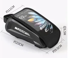 自転車トップチューブバッグ ロードバイクバッグ タッチ操作可能のサムネイル