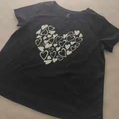 SHEIN CURVE ハートプリント 半袖Tシャツ 0XLサイズのサムネイル