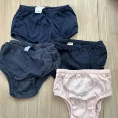 コットンパンツセット ネイビー ピンク