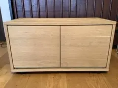 美品】無印良品 TVボード スタッキングキャビネット オーク材 幅82.5cm