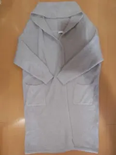 earth music & ecology ロングカーディガン/グレー/Mサイズ