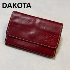 DAKOTA ダコタ 三つ折り財布 レッド 本革のサムネイル