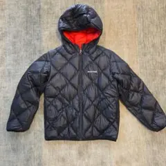 mont-bell キッズ ダウンコート 140サイズ 黒 赤