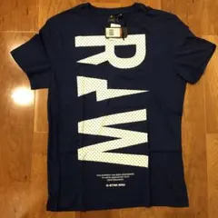 新品未使用品　ジースターロゥ メンズTシャツ　Ｌサイズ　ネイビー　紺色