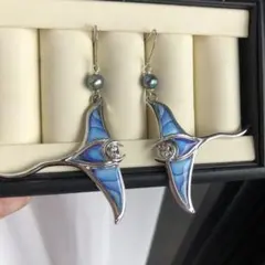 ハワイアンピアス　淡水バロックパール　エイ