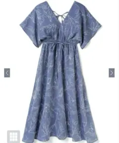 GRL フレアスリーブ花柄カシュクールワンピース［k8648w］