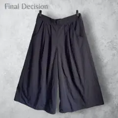 【Final Decision ファイナルディシジョン】　ワイドパンツ　ガウチョ