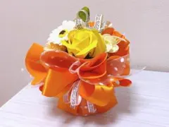 花 ソープフラワー (オレンジ)