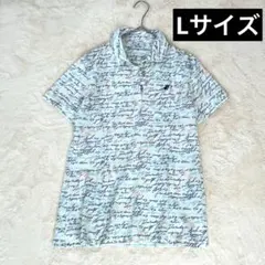 美品　Paradiso パラディーゾ ゴルフ　レディースポロシャツ　英字　L