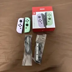 Switch joy con パステルパープル　パステルグリーン