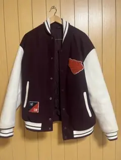 ZARA ワインレッド ホワイト スタジャン