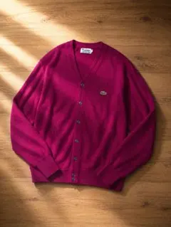 IZOD LACOSTE カーディガン ワインレッド