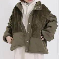 SM2 (サマンサモスモス) フード取り外しボア切替ジャケット