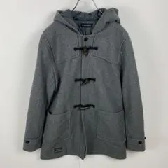美品 BLUE CROSS ブルークロス ダッフルコート アウター 灰色 LL