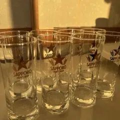 SAPPORO ビールグラス 8個セット