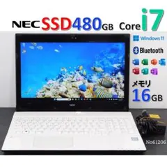 ■Windows11■Corei7■SSD■NECノートパソコン■1206