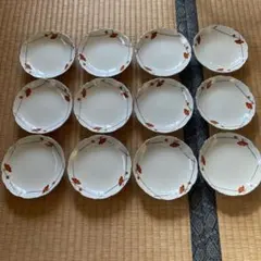 皿 12枚セット 花柄 縁取り 和食器 묶음 판매