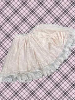 No.460] LIZLISA＊希少激レアマカロンピンク3段スカート - メルカリ