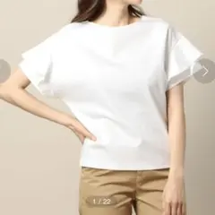 美品 BEAUTY&YOUTH ハイゲージカルゼ フレア スリーブ カットソー