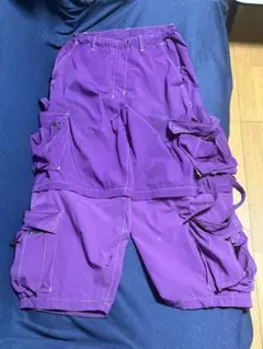 「えんがわ様専用」紫色カーゴパンツ 多ポケット デザイン