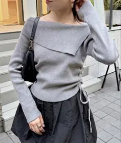 CHICO 新品未使用ビックカラーオフショルニット