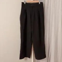 JEANASIS ジーナシス ワイドパンツ 綺麗め チャコールグレー　F