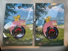 ポケモンセンター香川 カガワ　ヤドン　ピンバッジ 2個セット　ロゴピンズ　限定