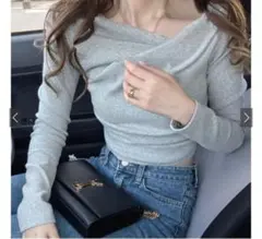 GRL グレイル 3Wayドレープカシュクールトップス　【dk1261】