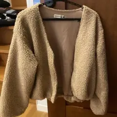 branshes ボアジャケット 130 ベージュ