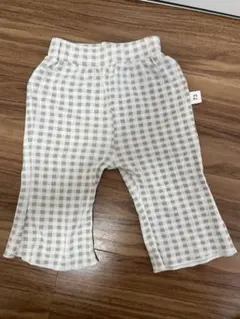 韓国セレクトショップ　ギンガムチェック　フレアパンツ