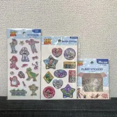 トイストーリー　ウォーターシール　フレークシール　ふわふわシール　セリア