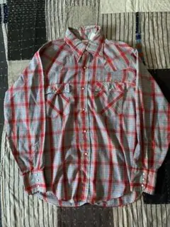 70s levi's ウエスタンシャツ チェック リーバイス デニム シャツ