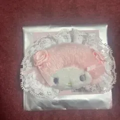 サンリオ　ホワイトフリルデザインシリーズ　ヘアクリップ　マイメロディ