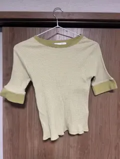 SENSE OF PLACE 半袖リブTシャツ ライトグリーン