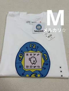 ④ UNIQLO たまごっち UT オーバーサイズフィット　ホワイト　Mのサムネイル