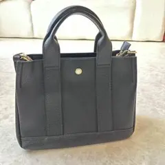 SALE 黒トートバッグ ショルダーストラップ付き