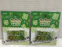 【即日発送】セリアamifa おはじきクローバーシール 2個セット　seria