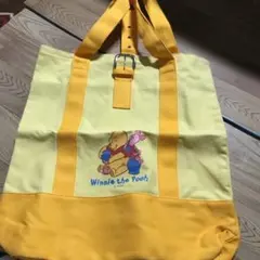 くまのプーさんのキャンバストートバック　訳あり