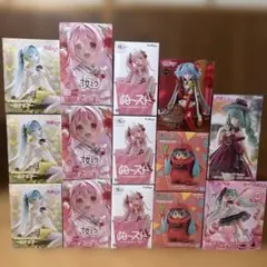 初音ミク プライズフィギュア まとめ売り14体セット