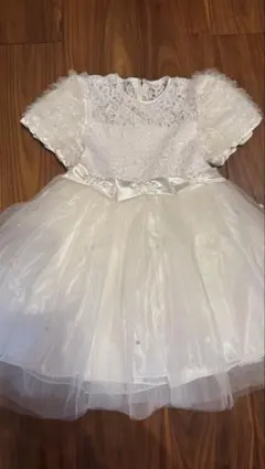 ホワイトレースドレス 110センチ